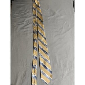 Michael Kors Silk‎ Neck Tie 3.5 inch Tan & Blue #315